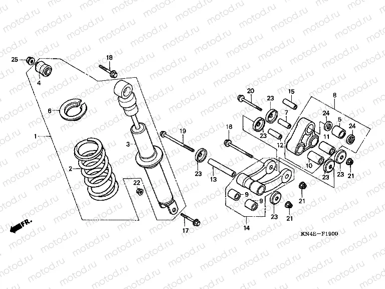 F-19 REAR SHOCK ABSORBER