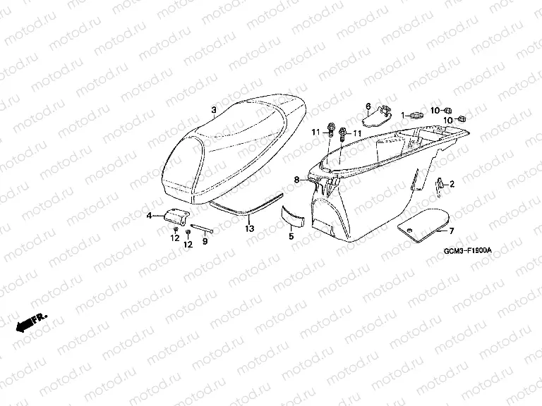F-19 SEAT / LUGGAGE BOX
