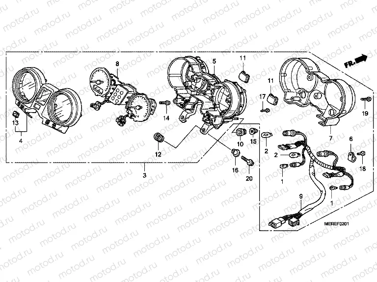F-2-1 METER (CBF600N / NA)