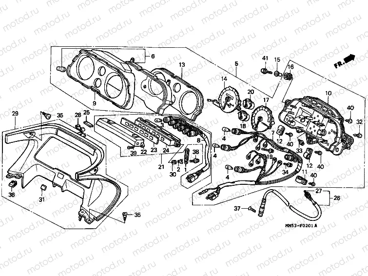 F-2-1 METER (CBR1000FK)