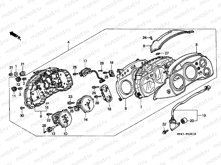 F-2-1 METER (VFR750FR / FS / FT / FV)