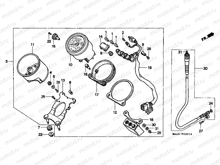 F-2-1 METER (VT1100CV / CW / C2)
