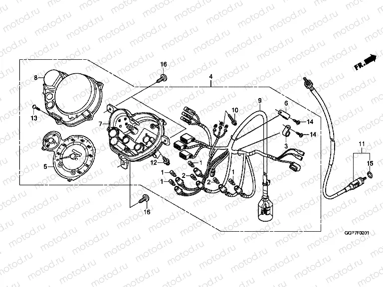 F-2-1 SPEEDOMETER (NSC502WH / T2)