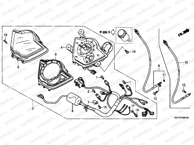 F-2-1 SPEEDOMETER (SC125A)