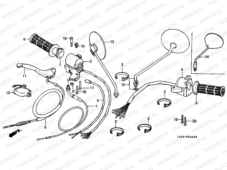 F-2-2 HANDLE LEVER / SWITCH / CABLE