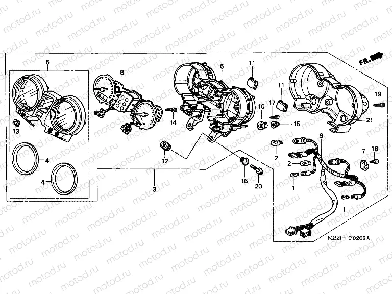 F-2-2 METER (CB600F3 / 4)