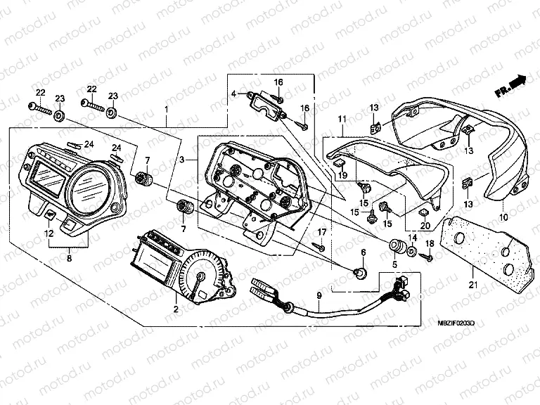F-2-3 METER (CB600F5 / 6)