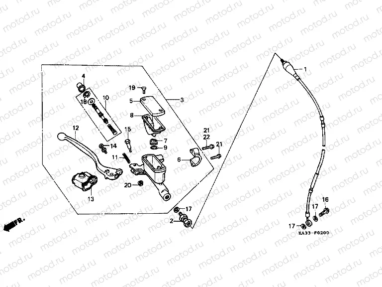 F-2 FRONT BRAKE MASTER