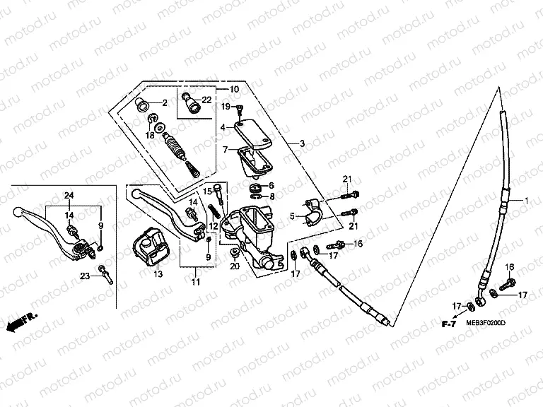 F-2 FRONT MASTER CYLINDER