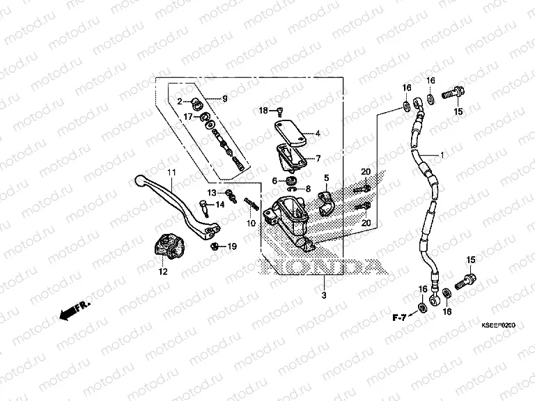 F-2 FRONT MASTER CYLINDER