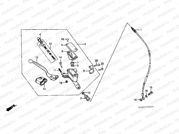 F-2 FRONT MASTER CYLINDER (RG / RH / RJ / RK)