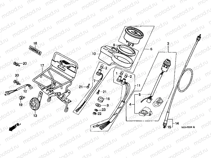 F-2 GAUGE / HORN / KEY KIT