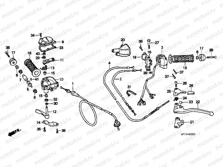 F-2 HANDLE LEVER / SWITCH / CABLE