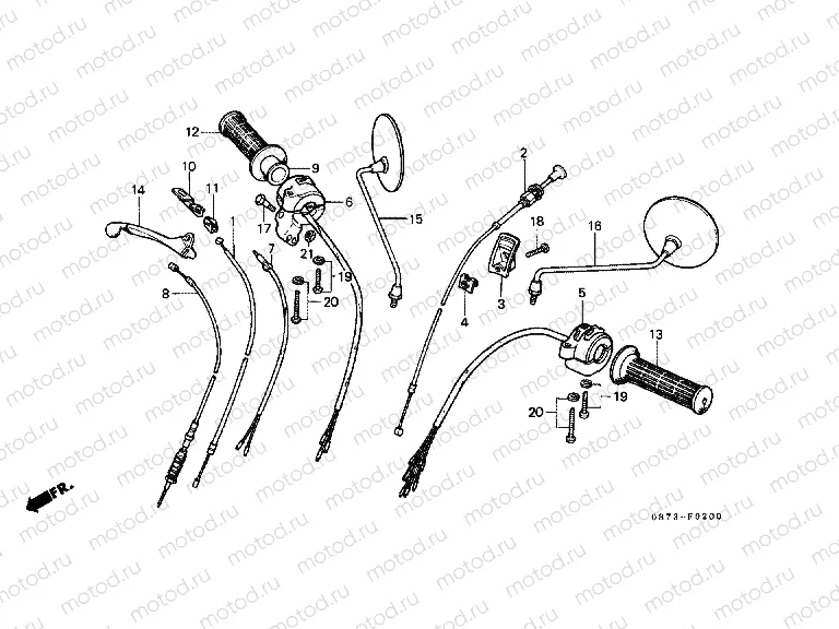 F-2 HANDLE SWITCH / LEVER / CABLE