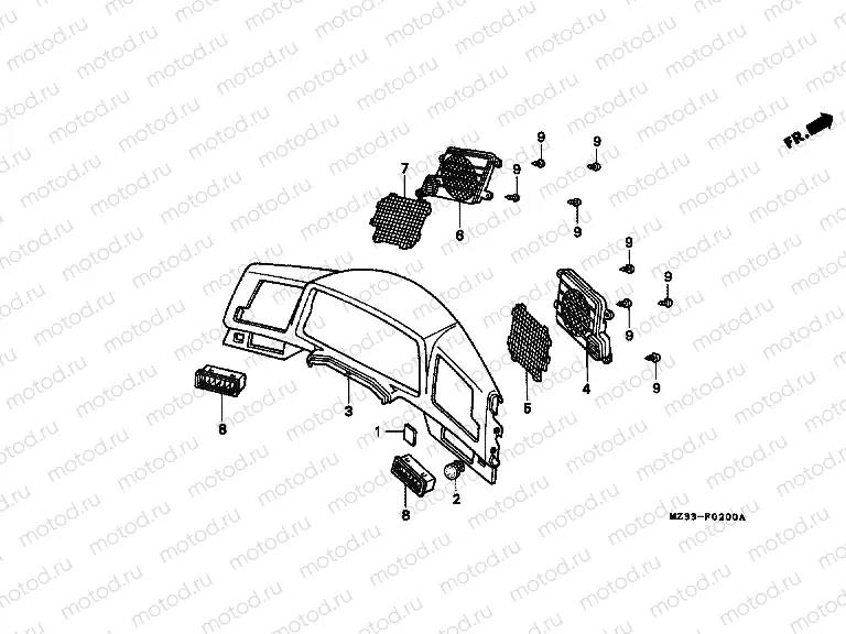 F-2 MEASURING PANEL (GL1500AP / AR / AS / AT)