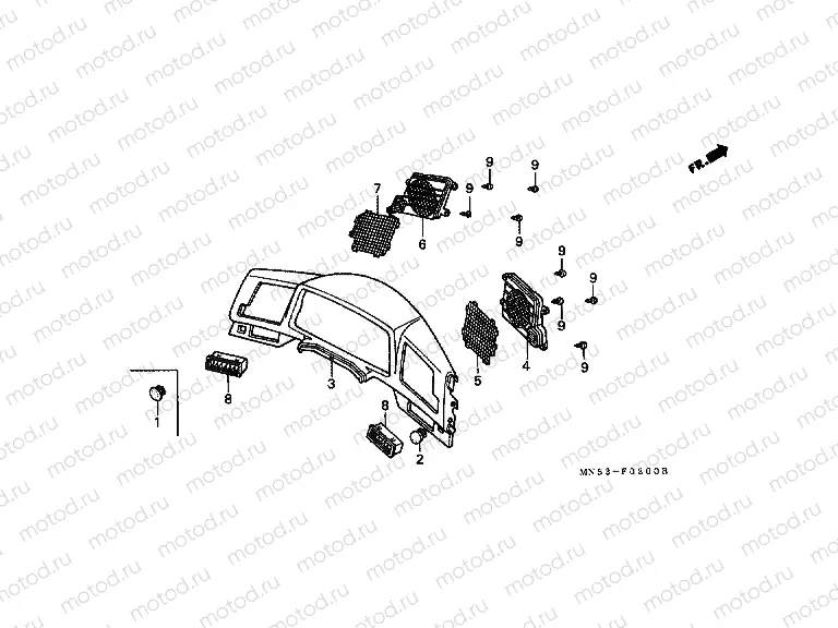 F-2 MEASURING PANEL (GL1500J / K / L / AM / AN)