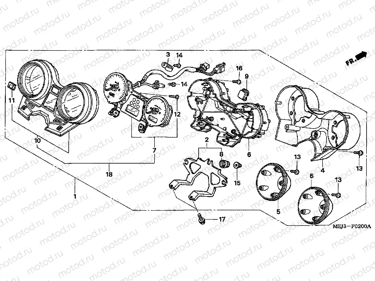 F-2 METER (CB1300 / A / F / F1)