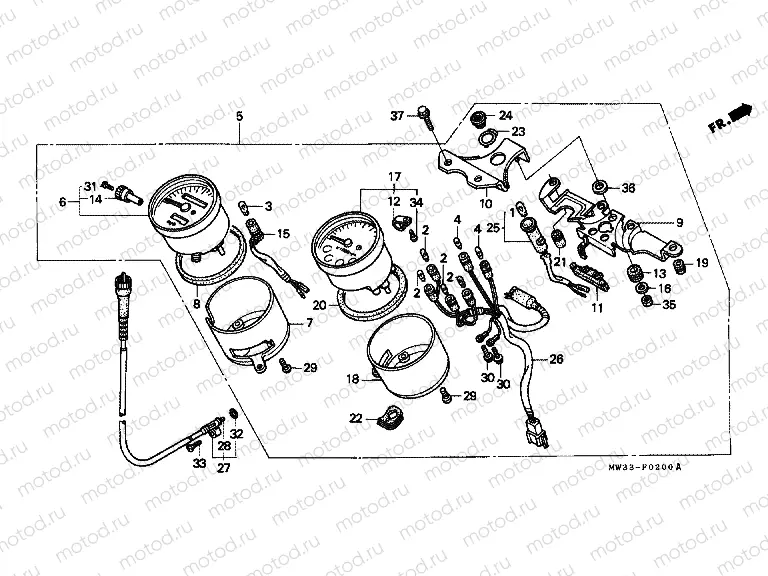 F-2 METER (CB750)