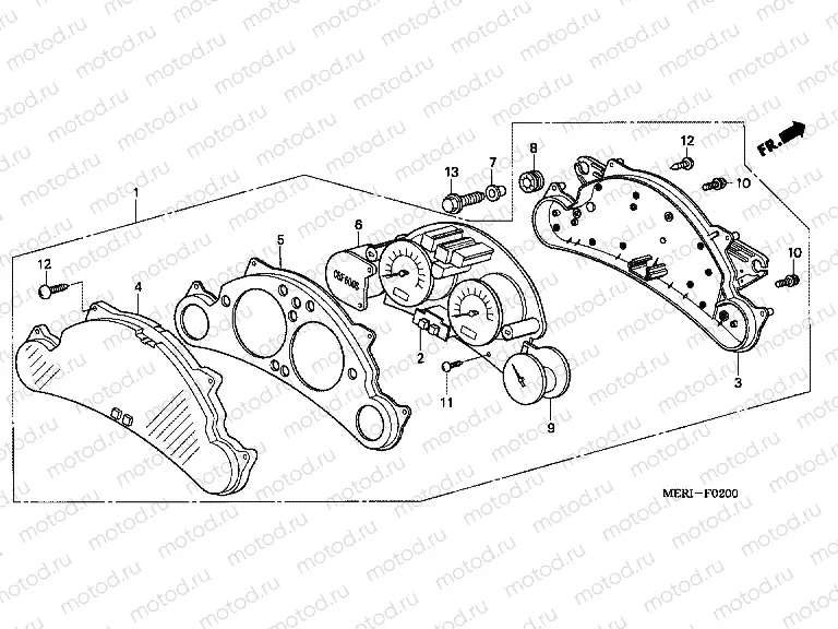 F-2 METER (CBF600S / SA)