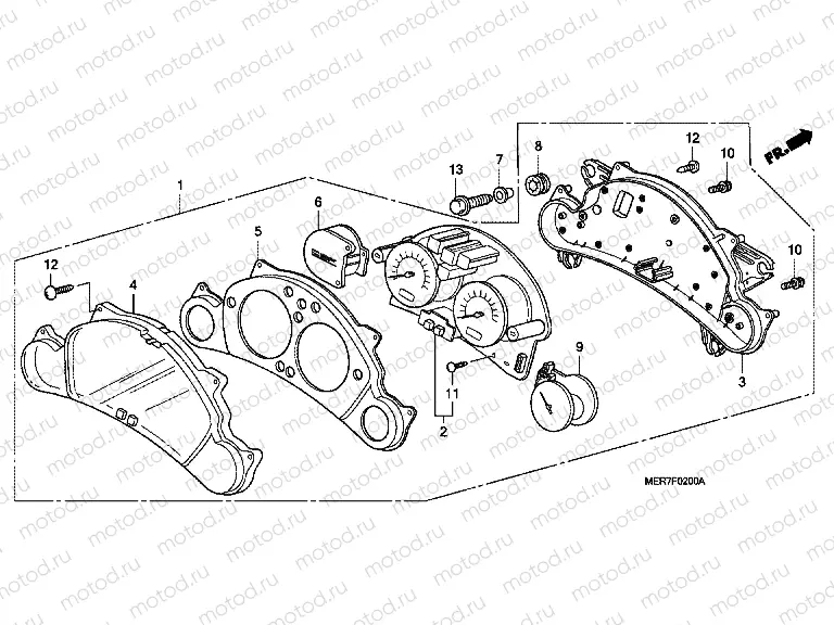 F-2 METER (CBF600S / SA)
