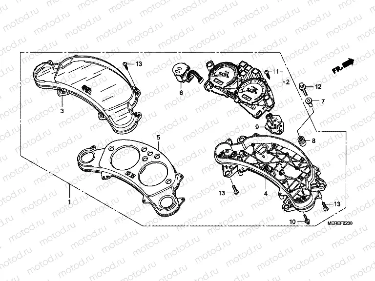 F-2 METER (CBF600S / SA)