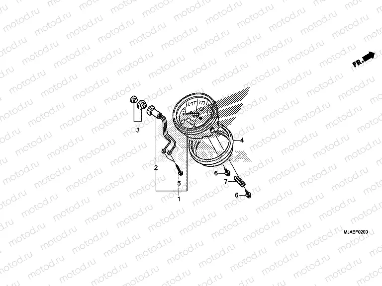 F-2 METER (VT750CS / C2B / C2S / C)