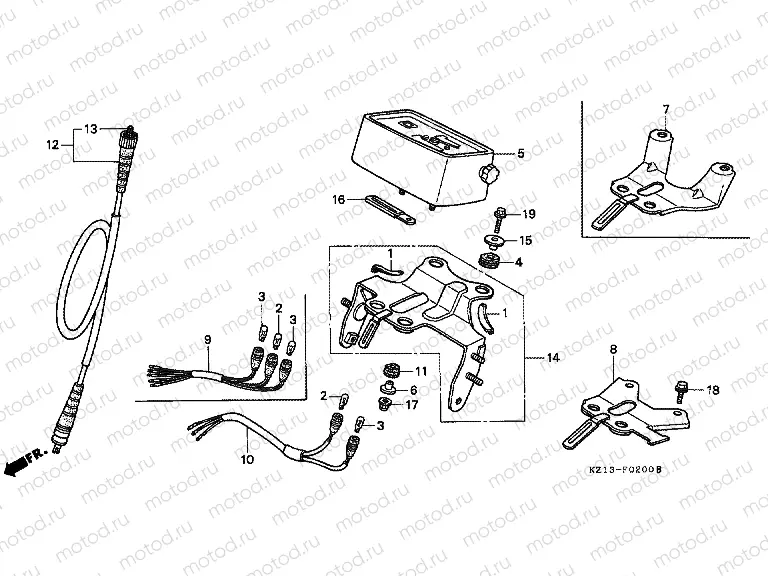 F-2 SPEEDOMETER (B / DK / ED / U)