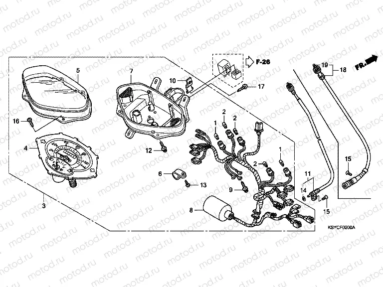 F-2 SPEEDOMETER (SC1255,6,8)