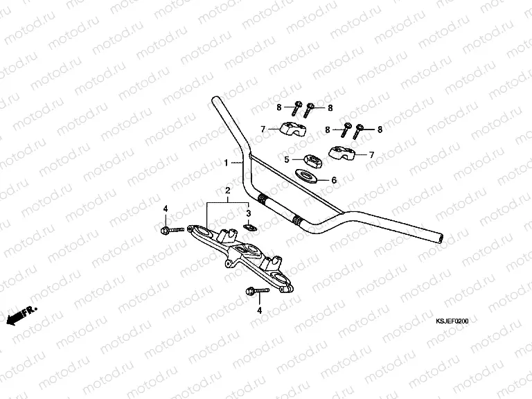 F-2 STEERING BAR TUBE
