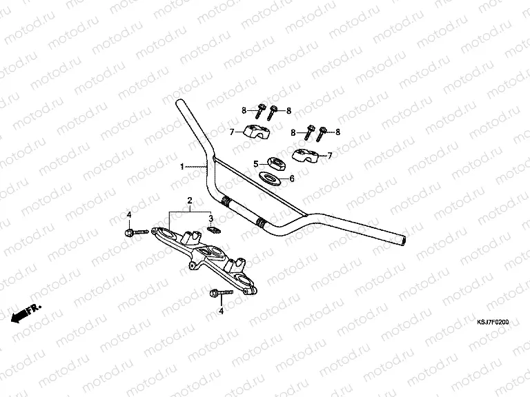 F-2 STEERING BAR TUBE