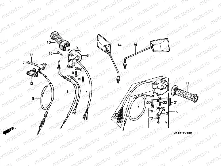 F-2 SWITCH / ARM / CABLE (C50DF / G / DG / SN)