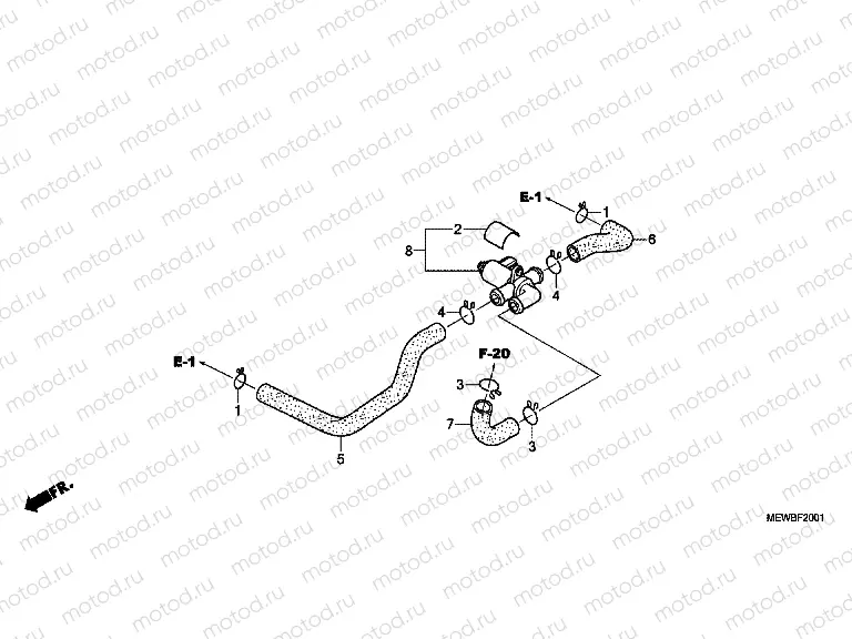 F-20-1 AIR CHARGER COMPRESSOR VALVE