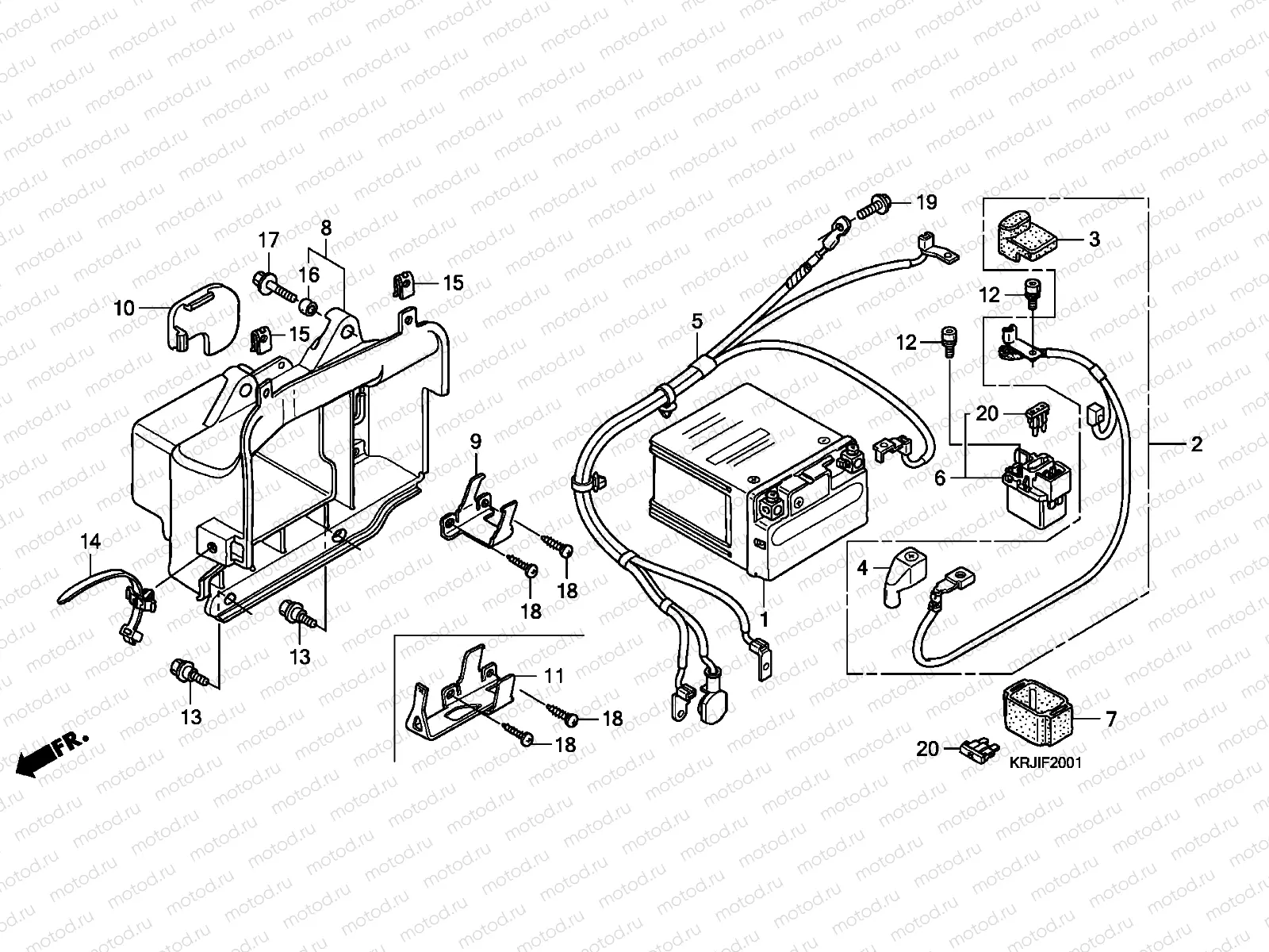 F-20-1 BATTERY (FES1257/A7)(FES1507/A7)