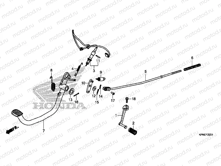 F-20-1 PEDAL (GLR1251WHH)