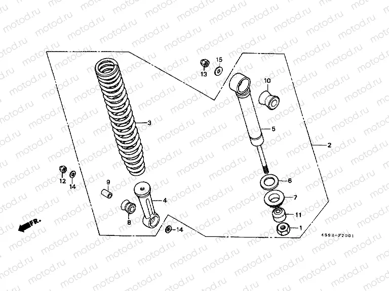 F-20-1 REAR SHOCK ABSORBER (2)