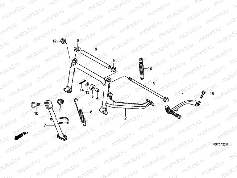 F-20-1 SUPPORT / BUMPER PEDAL (SC125A)