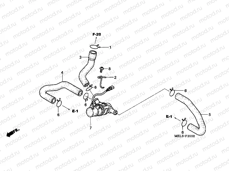 F-20-2 AIR BLOW CONTROL VALVE (CBR1000RR4 / 5)