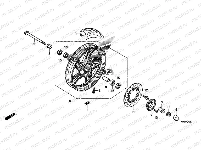 F-20-20 FRONT WHEEL