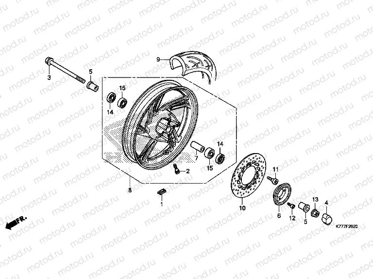 F-20-20 FRONT WHEEL