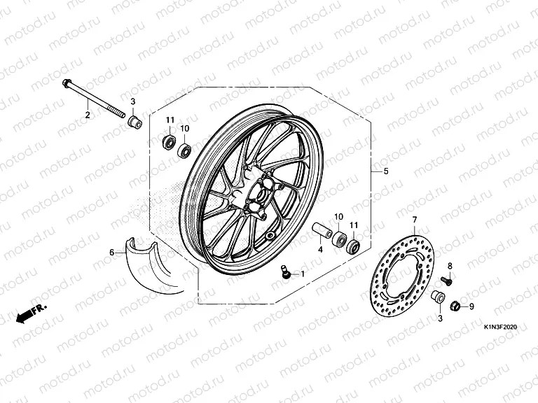 F-20-20 FRONT WHEEL