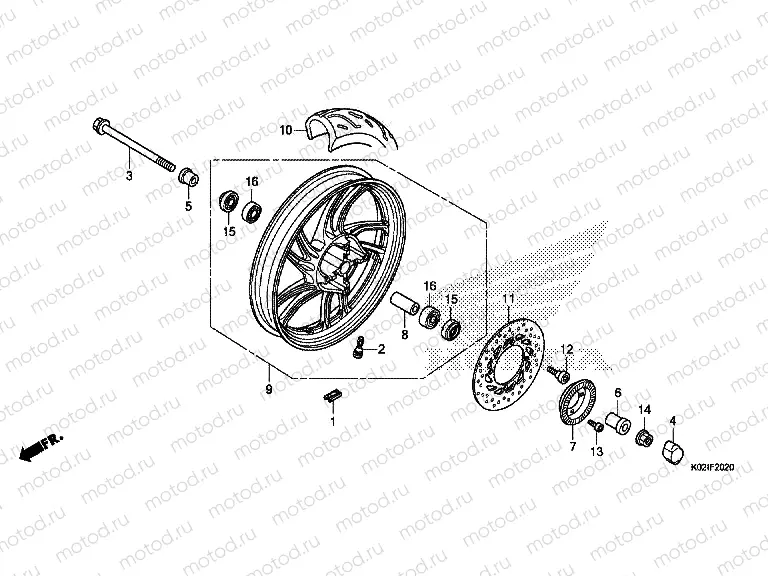 F-20-20 FRONT WHEEL