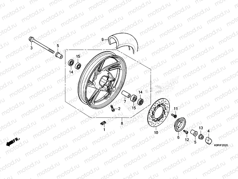 F-20-20 FRONT WHEEL