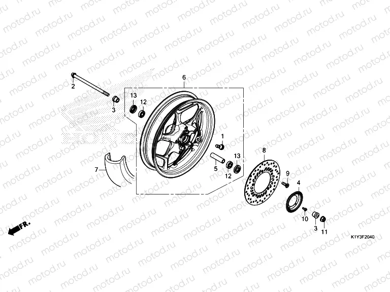F-20-40 FRONT WHEEL