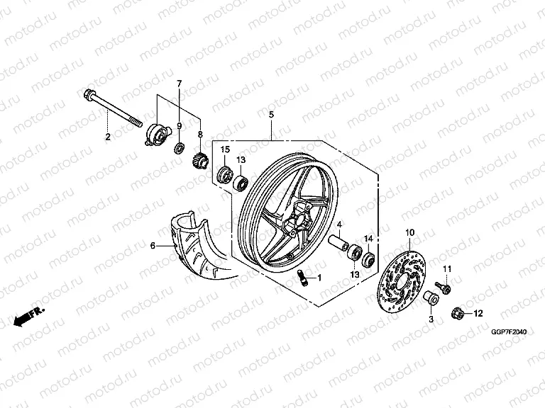 F-20-40 FRONT WHEEL