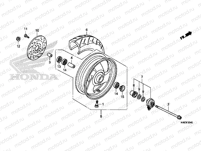 F-20-40 FRONT WHEEL