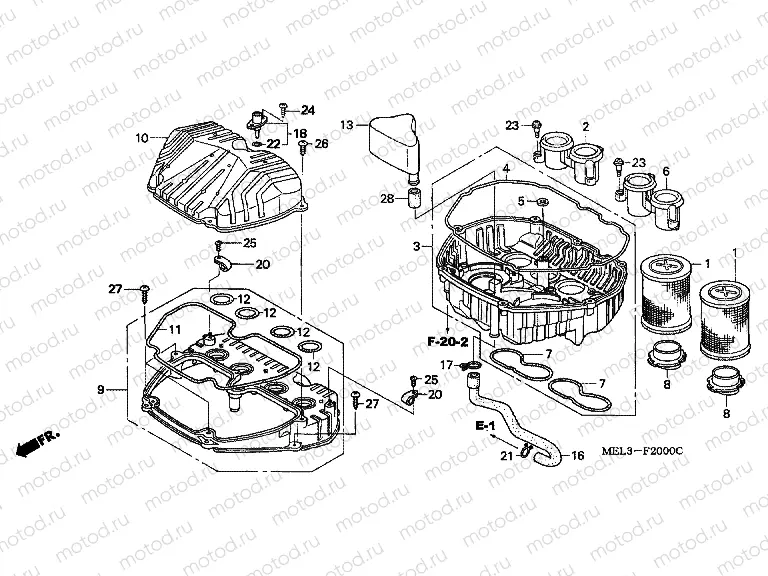 F-20 AIR FILTER (CBR1000RR4 / 5)