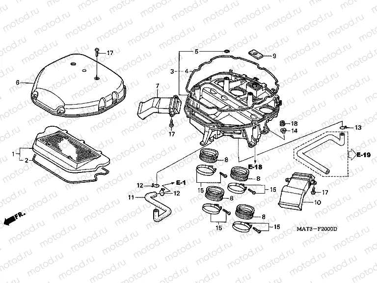 F-20 AIR FILTER (V / W)