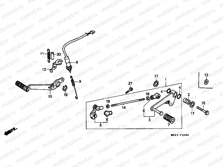 F-20 BRAKE PEDAL / PEDAL REPLACEMENT