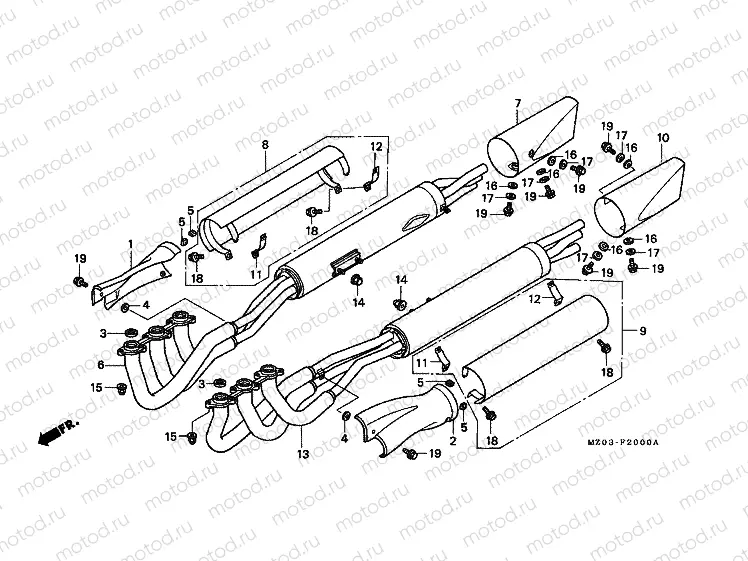 F-20 EXHAUST DRUM