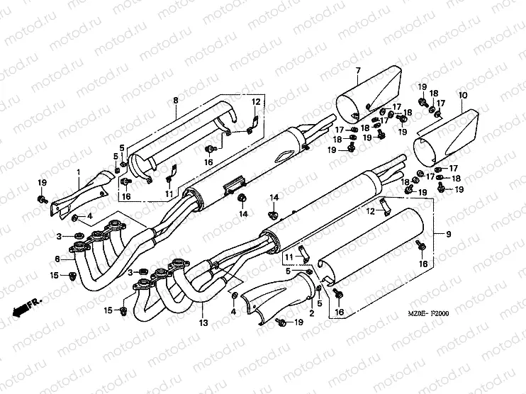 F-20 EXHAUST DRUM